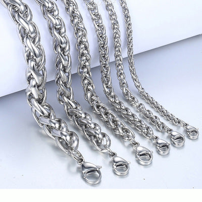 Hot Sale Titanium Steel Men's Flower Basket Chain Bracelet Korean Stainless Steel Fashion Jewelry Keel Chain Bracelet Jewelry Wholesale