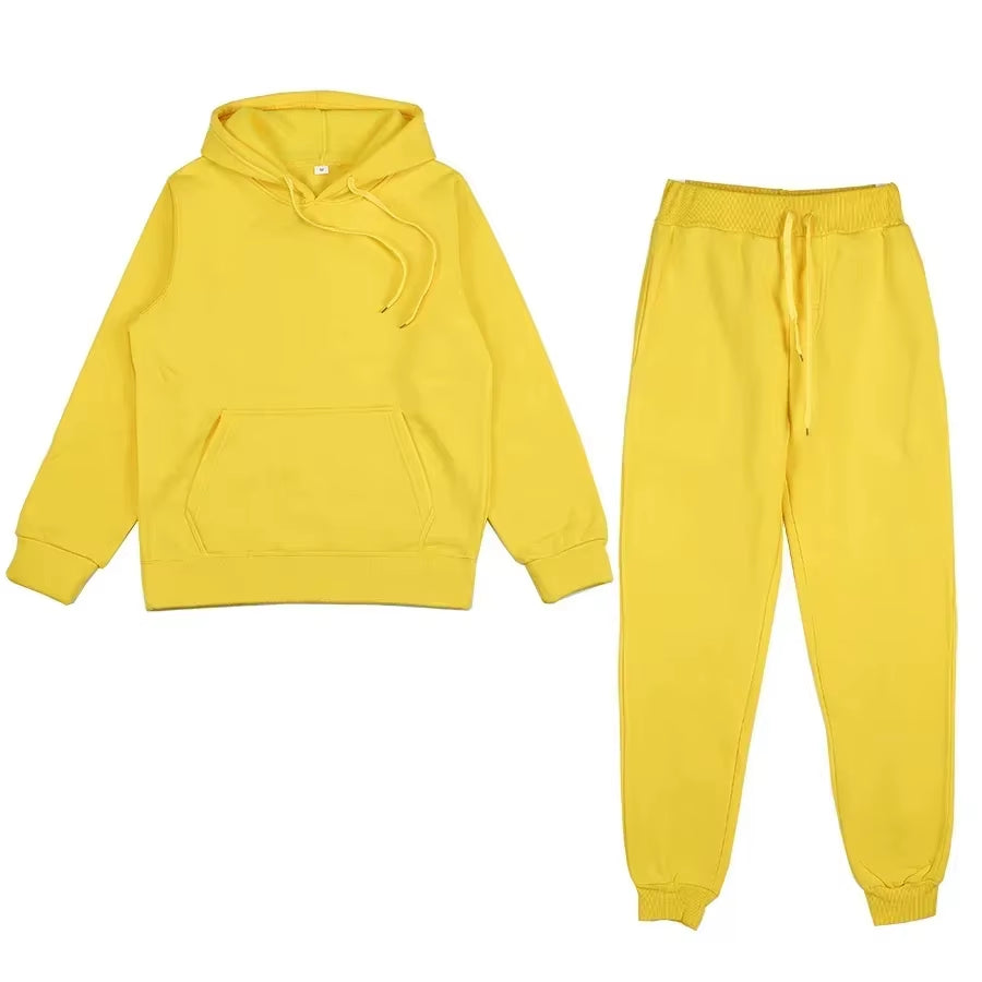 2025 Hot Sale Women Fashion Tracksuit Hoodies and Sweatpants High Quality Ladies Daily Casual Sports Jogging Suit Hooded Outfits