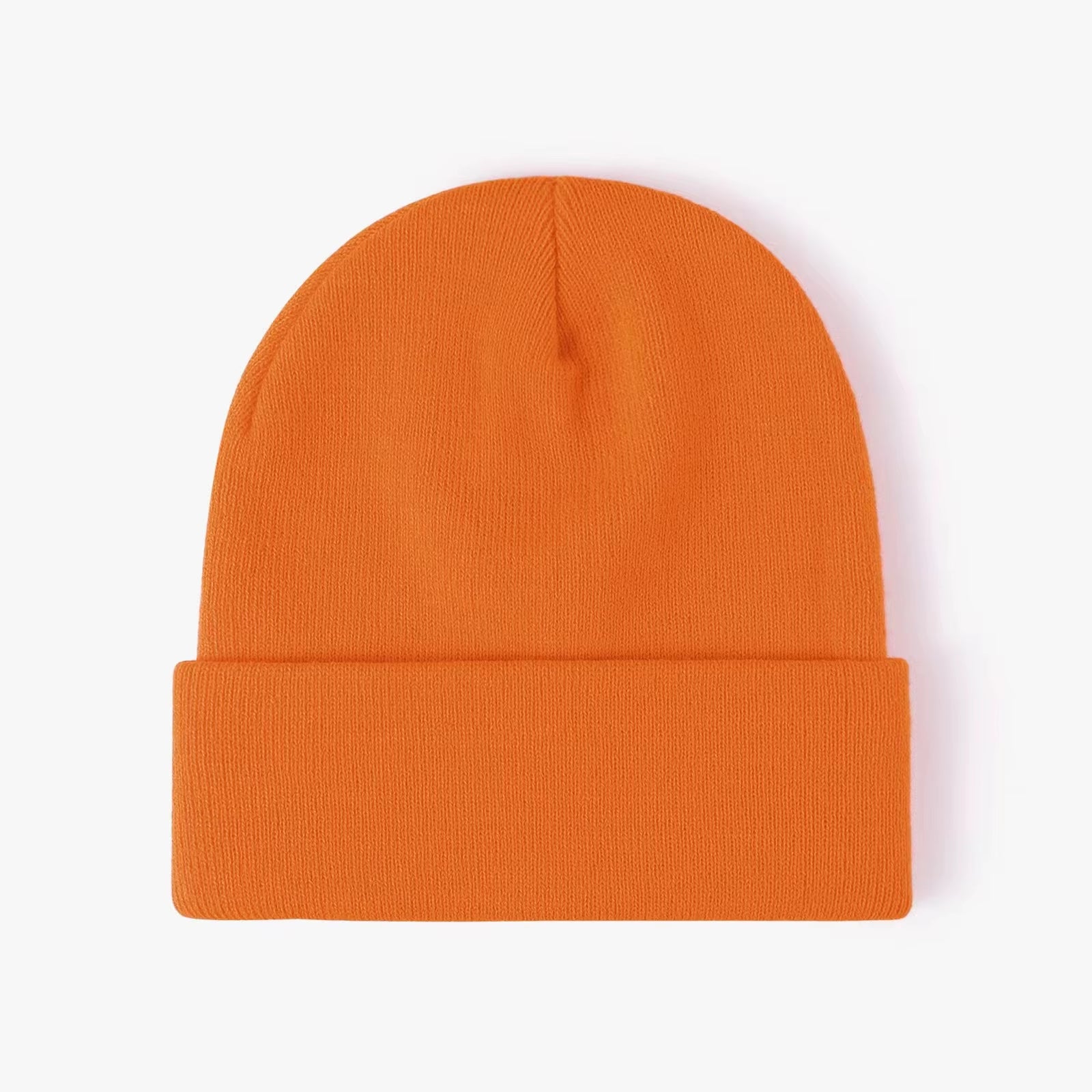 Customized Printed Logo Winter Knitted Keep Warm Cold Cap Unisex Solid Color Hip Hop Crochet Skull Beanie Hats