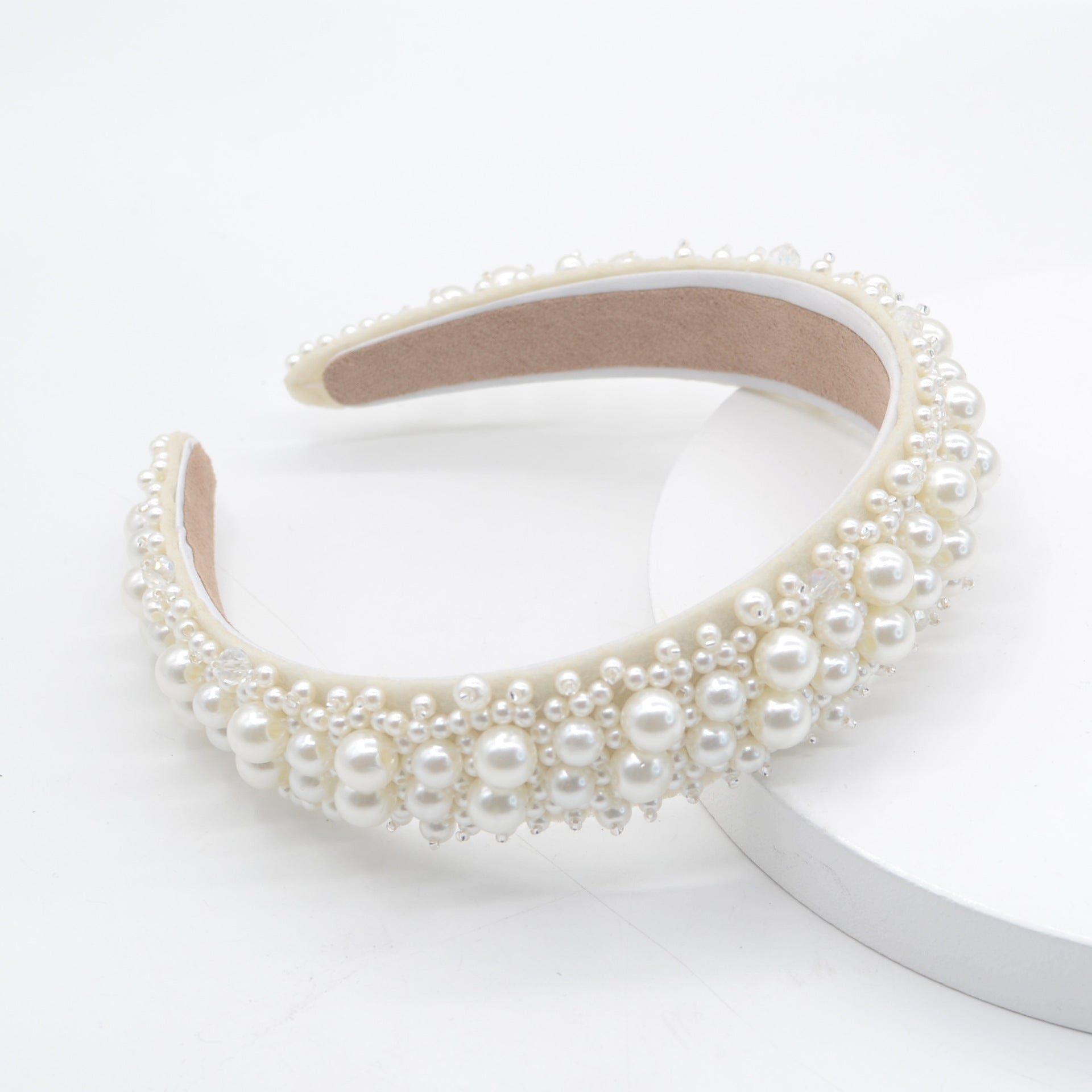 Baroque Bride Pearl Starry Headband Headband Prom Personality Full Of Diamonds Braided Korean Crystal Headband