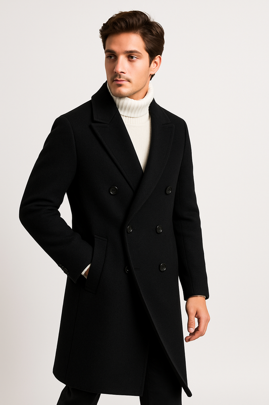Adora Milano Cappotto lungo in lana a doppiopetto