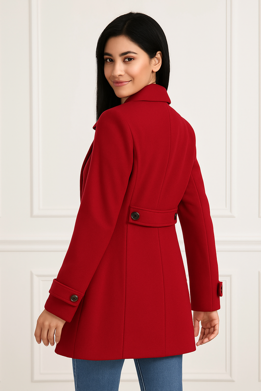 Cappotto a maniche lunghe abbottonato Adora Milano