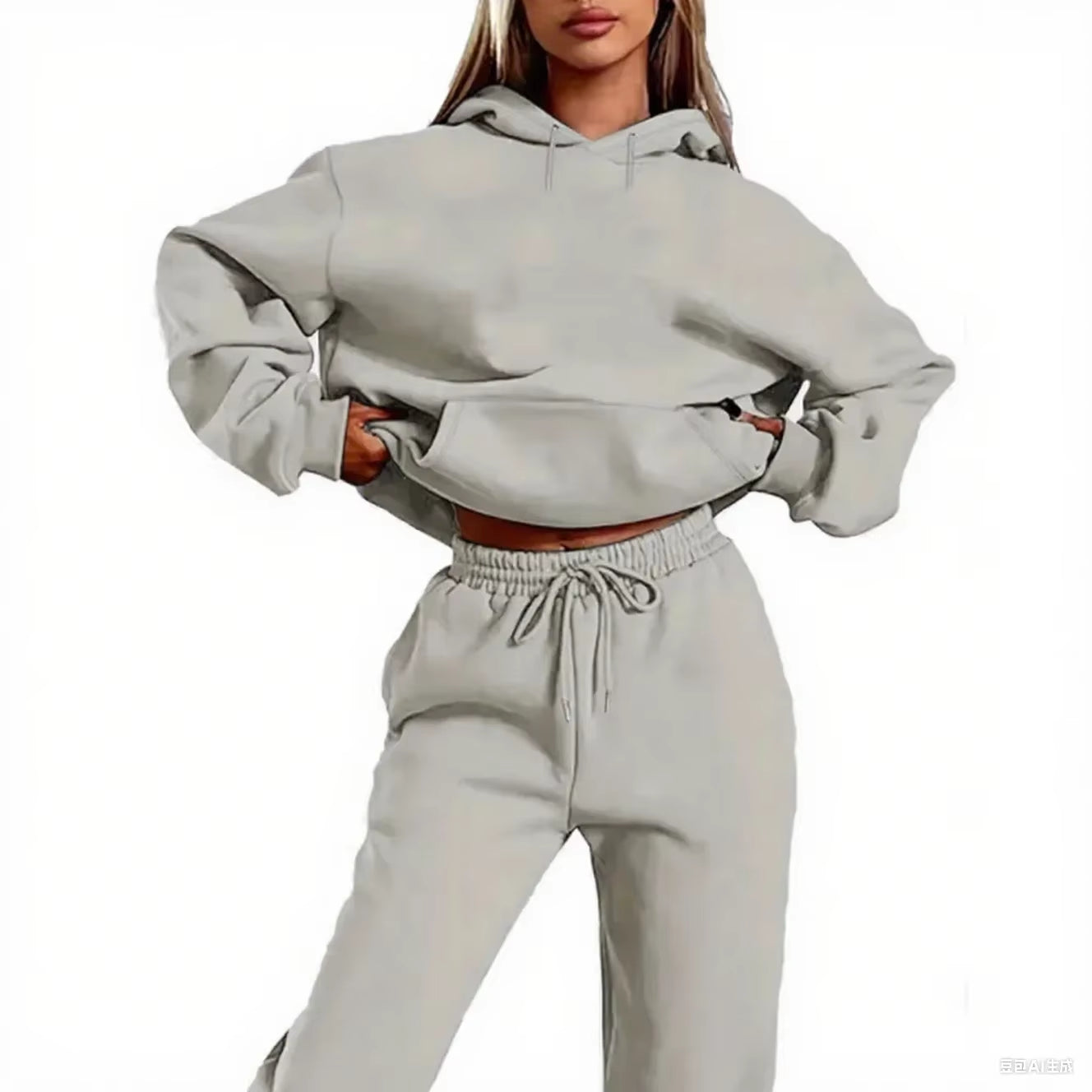 2025 Hot Sale Women Fashion Tracksuit Hoodies and Sweatpants High Quality Ladies Daily Casual Sports Jogging Suit Hooded Outfits