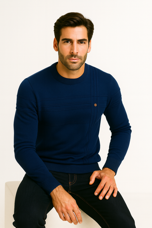 Maglione girocollo a righe Adora Milano