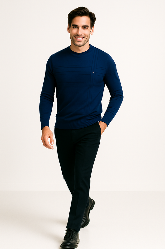 Maglione girocollo a righe Adora Milano