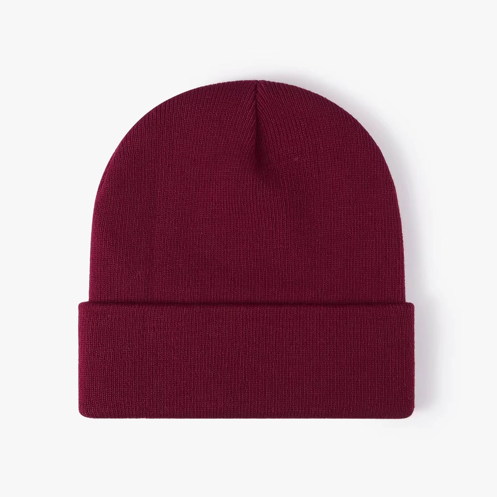 Customized Printed Logo Winter Knitted Keep Warm Cold Cap Unisex Solid Color Hip Hop Crochet Skull Beanie Hats