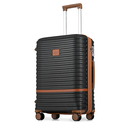Adora Milano Carry On Luggage 20 Inch Expandable Suitcase with Spinner Wheel