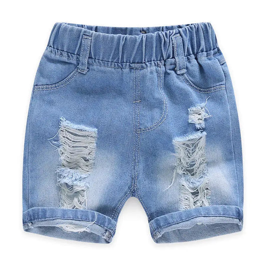 Adora Milano Pantaloncini da ragazzo Jeans Estivi Stampa per ragazzi Denim Cotone
