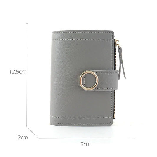 Adora Milano Neue Mode Kurze Damen Brieftasche Reißverschluss Kartenhalter
