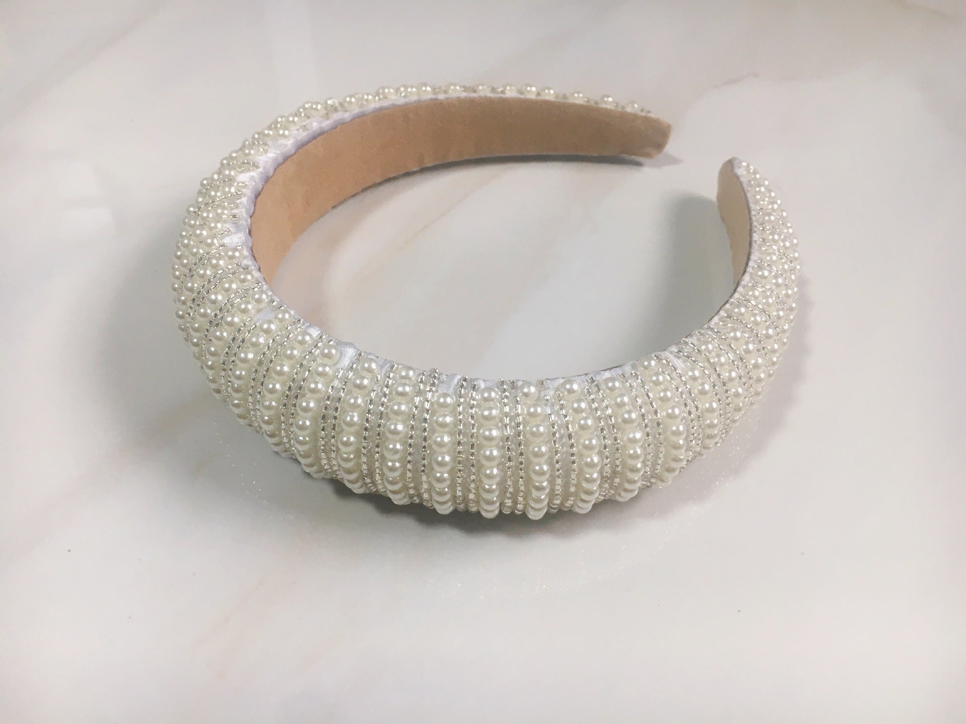Baroque Bride Pearl Starry Headband Headband Prom Personality Full Of Diamonds Braided Korean Crystal Headband