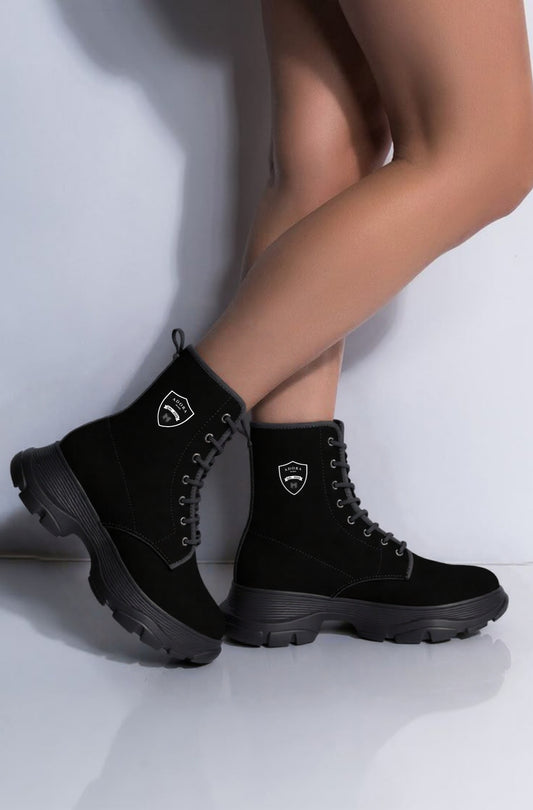Stivali casual con plateau in pelle Adora Milano Serie 444