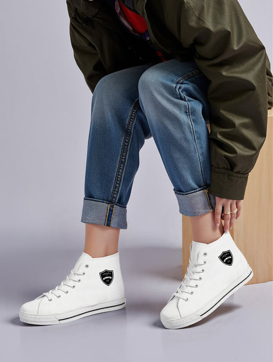 Adora Milano Serie 180 Classic High-Top Schuhe - Weiß/Schwarz