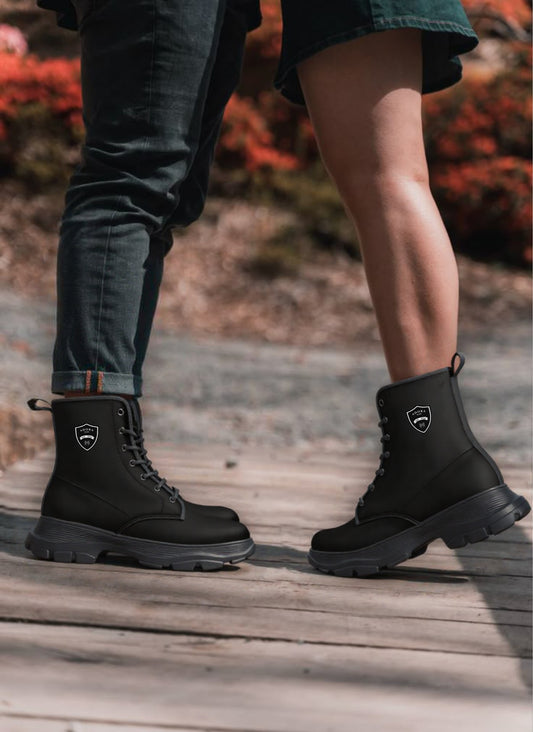 Stivali casual con plateau in pelle Adora Milano Serie 444