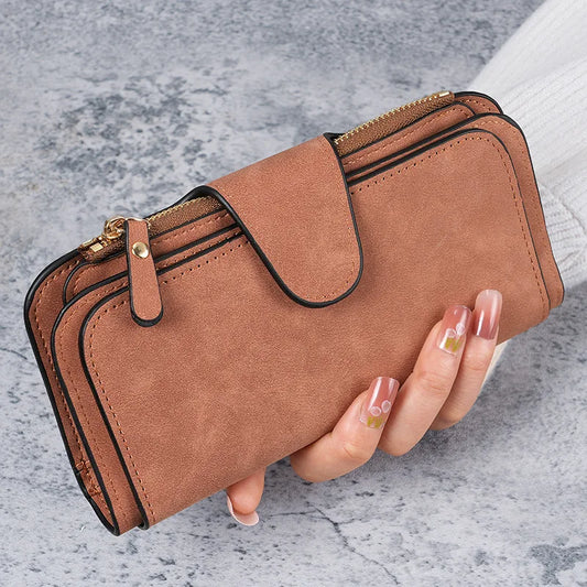 Adora Milano Lange Damen Geldbörse Münztasche Kartenhalter Geldbörsen