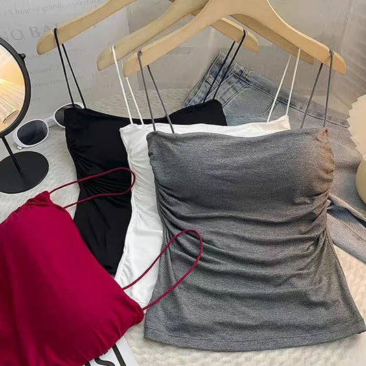 Adora Milano Tank Tops Women Casual Vest Crop Summer Female Bra
