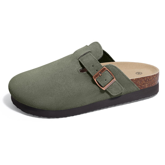 Scarpe da uomo Adora Milano in pelle scamosciata con cinturino regolabile sul retro