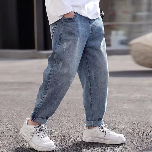 Adora Milano Jeans slim azzurri per bambino