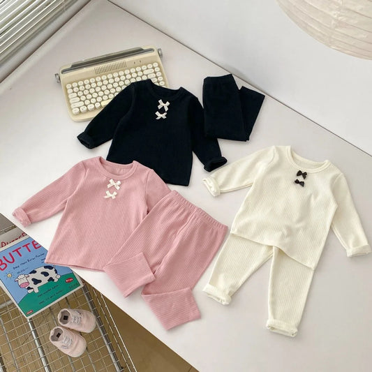 Adora Milano Kinderkleidung Herbst Winter Langarm-Oberteil +Hose