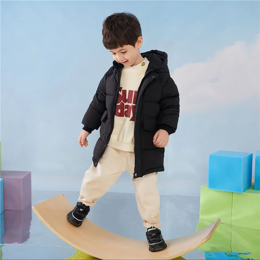 Adora Milano Kids Down Long Outerwear Winter Children Thicken Warm Cotton Boys Girls