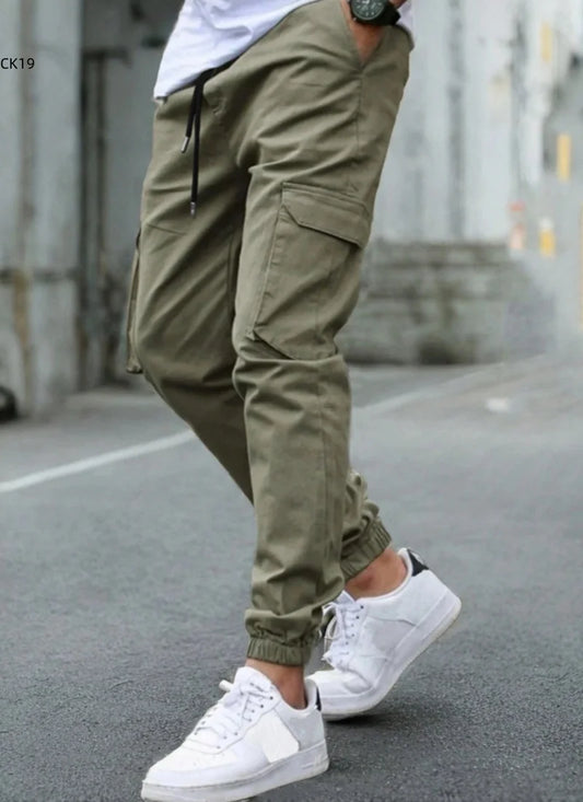 Adora Milano Men's Cargo Pants Sweatpants Outdoor