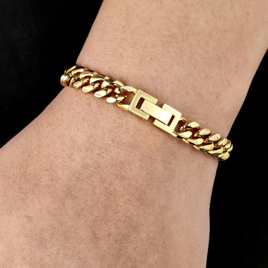 Adora Milano Kette Herrenarmband Klassischer Edelstahl