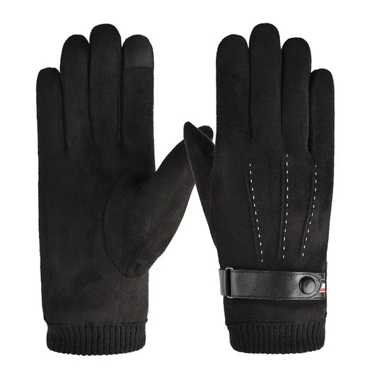 Adora Milano Herren Winter Fingerhandschuhe Outdoor Verdickt Herren Touchscreen