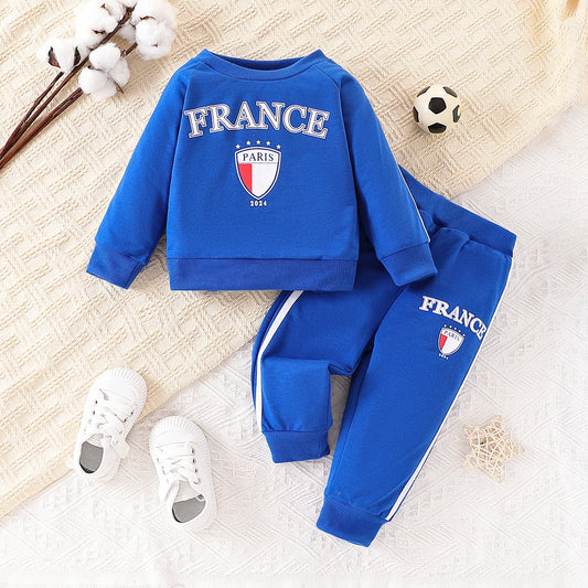 Adora Milano Completo neonato sportivo a maniche lunghe con top e pantaloni