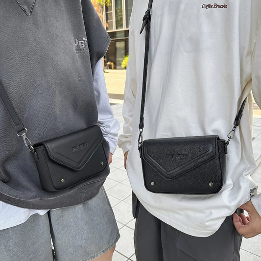 Borsello Tracolla Uomo Adora Milano Nero Piccolo di Tendenza di Nicchia di Alta Gamma Monospalla