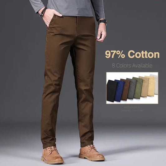 Adora Milano Pantaloni Casual da Uomo in Cotone 97%