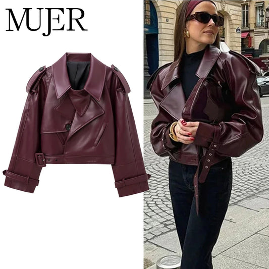 Giacche Bomber in Pelle Adora Milano da Donna Moda