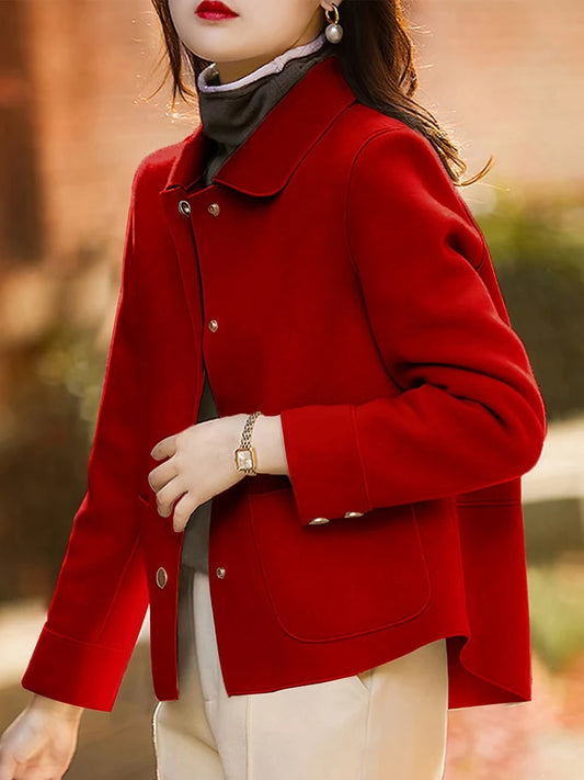 Adora Milano Cappotti da Donna Autunno Inverno Caldi Abbigliamento Donna Abbottonati