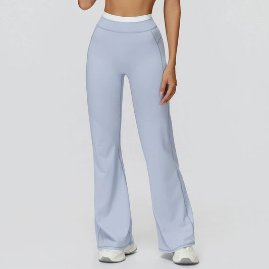 Adora Milano Pantaloni Sportivi da Donna a Vita Alta, Casual, Ampia Gamba, per Esterno e Corsa
