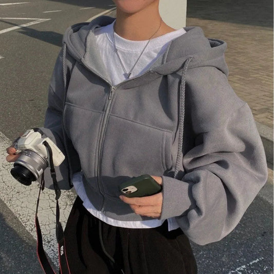 Adora Milano Winter Hoodies Damen Lässige Streetwear Jacken