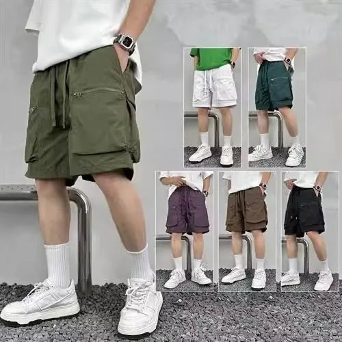Adora Milano Men's Casual Cargo Shorts Big  Waist  Sports Gym Work Shorts for Men