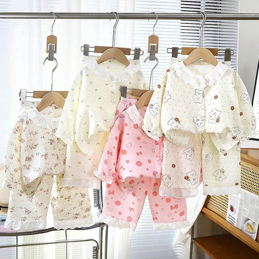 Adora Milano Set di Abbigliamento per Bambine, Nuovo Pigiama Largo e Sottile per Neonate