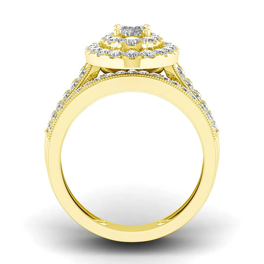 Adora Milano Gold Filled Brautringset Luxus Ringe für Frauen Schmuck