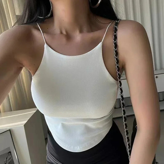 Adora Milano Women Underwear Wire-Free Tank Crop Top Tee Seamless