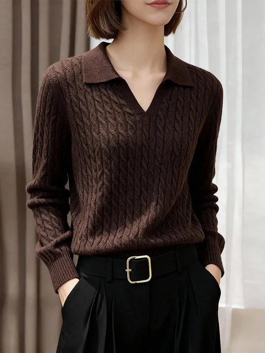 Adora Milano Kaschmirpullover Damen Winter neu bequem,