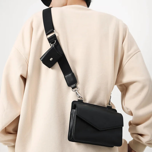 Borsa a tracolla piccola Adora Milano per uomo e donna in pelle PU, alla moda