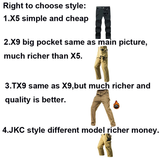 Adora Milano Men's City Cargo Autumn Winter Casual Hunting Camping Trousers
