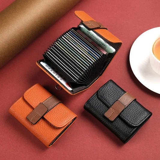 Adora Milano Kreditkarten-Tasche PU-Leder kleines Portemonnaie Münzbeutel Kartenhalter Brieftaschen