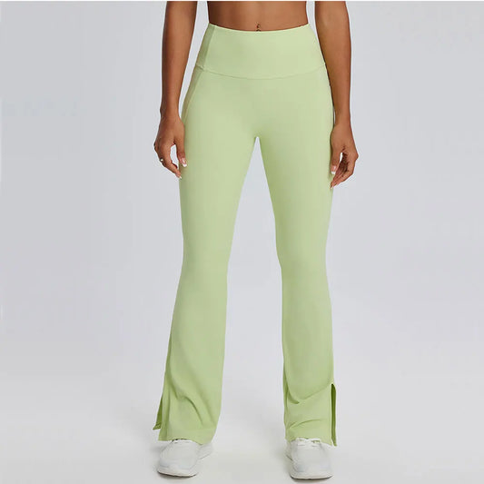 Adora Milano Yoga Leggings Donna Pantaloni a zampa Leggings Fitness