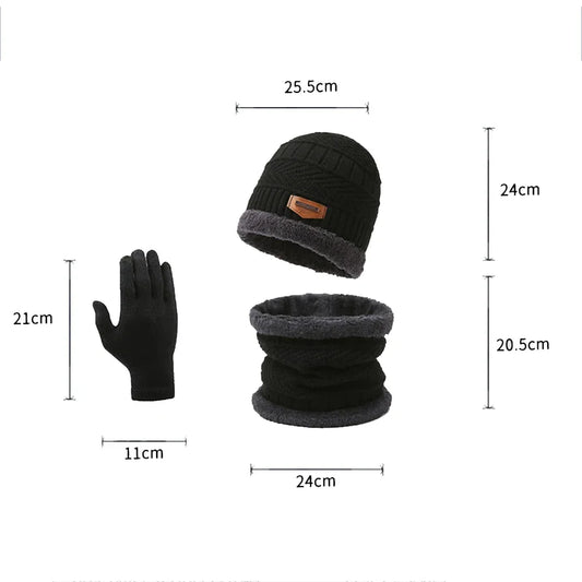 Adora Milano Winter Strickmütze Halswärmer Schal Herren