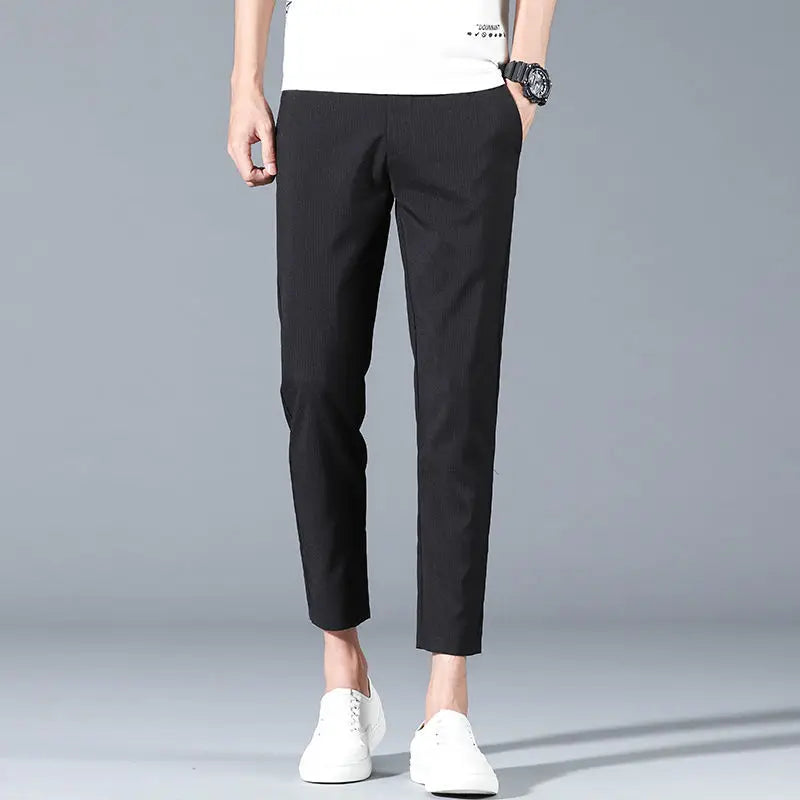 Straight Suit Trousers for Men Clothing Dress Luxury Classic Slacks Summer 2025 Cheap Designer Clothes New In Up Man Suits Pants