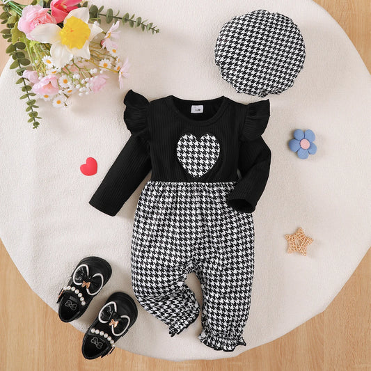 Adora Milano Baby Mädchen Langarm-Body + Mütze zweiteiliges Set, 0-18 Monate