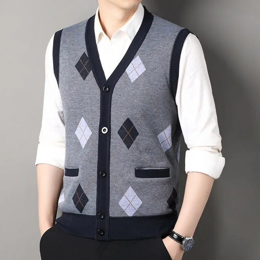 Adora Milano Cardigan Maglione Scollo a V con Bottoni Gilet Cappotto