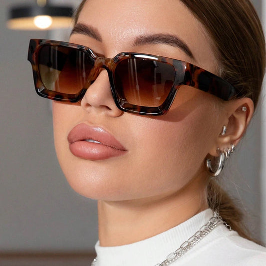 Adora Milano Fahion Vintage Occhiali da Sole Quadrati Piccoli Donna Designer di Marca Retrò Occhiali da Sole Verdi