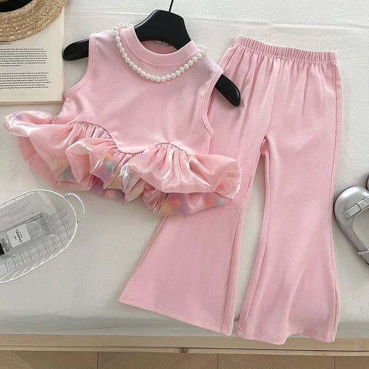 Adora Milano Mädchen T-Shirt + Hose für 2-10 Jahre Modisches Outfit