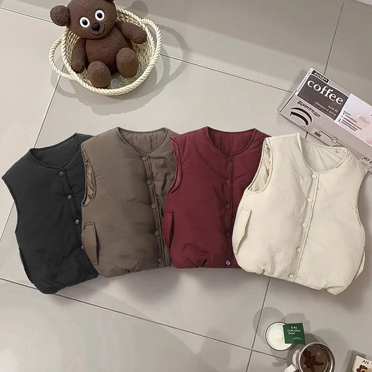 Gilet per Bambini Adora Milano Gilet Caldo in Cotone Capispalla