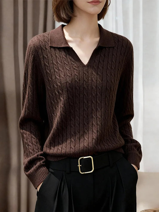 Adora Milano Kaschmirpullover Damen Winter neu bequem,